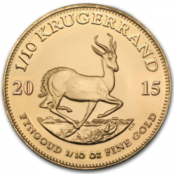 Gold coin 1/10 ounce Krugerrand