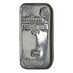 Lingot 1 kg d'argent (+21% TVA)