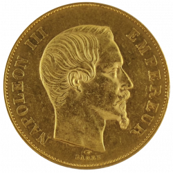 Gold coin Napoleon 50 francs