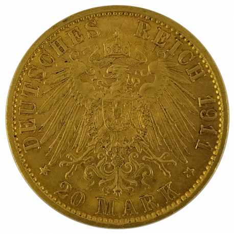 20 Deutsche Mark Or