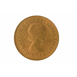 Gold coin New British Sovereigns Elisabeth 2