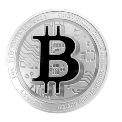 Bitcoin  1 Ounce in zilver
