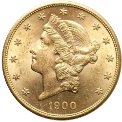 Pièce d'or 20 dollars Liberty