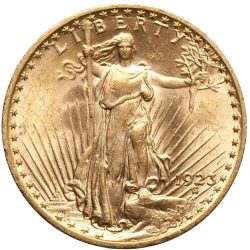 Gold coin 20 dollars St Gaudens