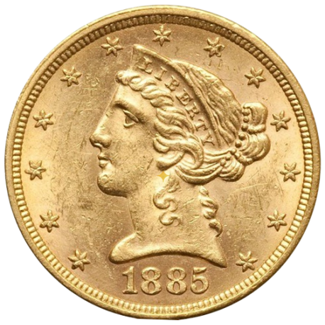 5 Dollars Liberty