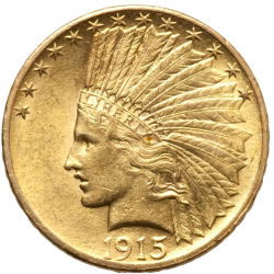 Gold coin 10 dollars Indian