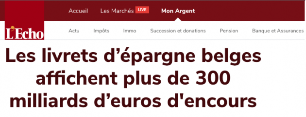 New record: 300 billion euros in savings accounts!